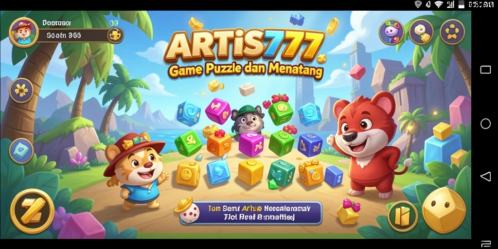 Tampak layar gameplay <strong>ARTIS777</strong> dengan teka-teki yang menantang.