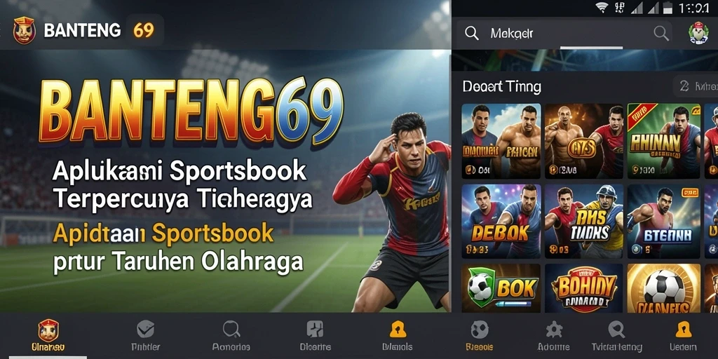 Screenshot BANTENG69 menunjukkan pengguna yang menikmati taruhan olahraga secara langsung.