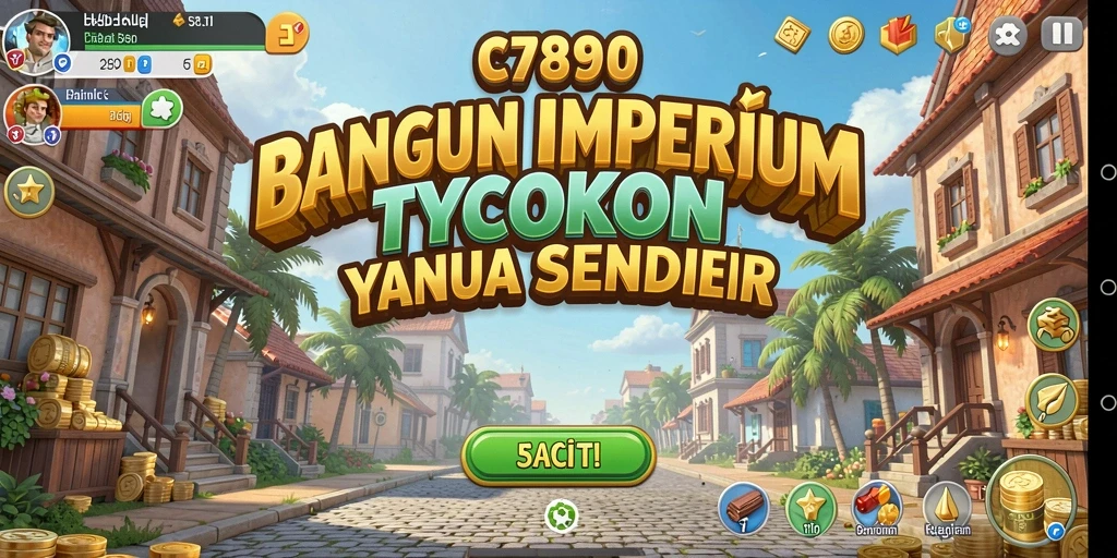 Tampilan menarik gameplay C7890 dalam membangun kerajaan bisnis.