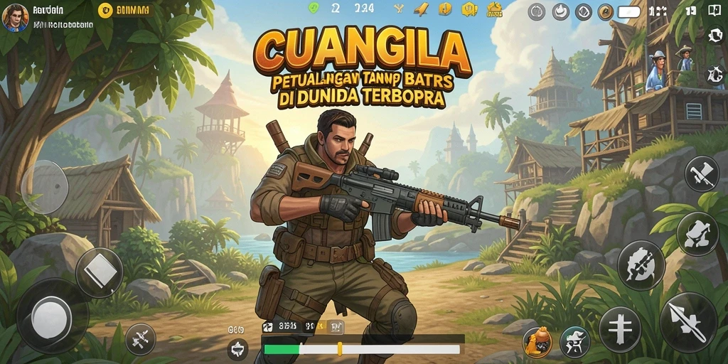 Tampilan gameplay yang mengesankan dalam dunia terbuka CUANGILA.