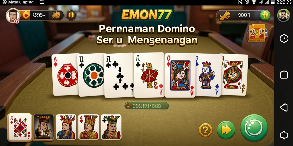 Tampilan gameplay seru dan menantang di EMON77.