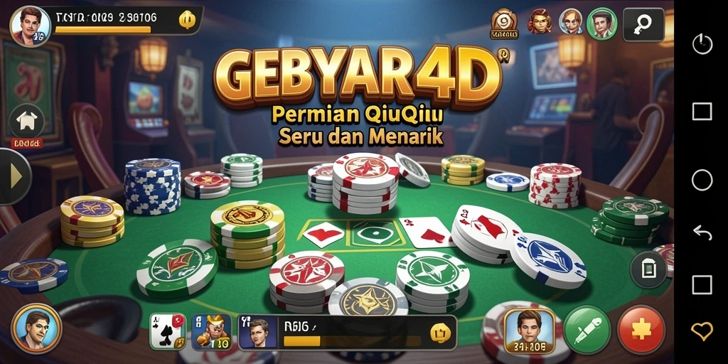 Screenshot gameplay GEBYAR4D menampilkan aksi seru permainan QiuQiu.