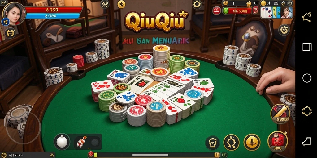 Tampilan gameplay H89 yang menarik dan seru saat bermain QiuQiu.