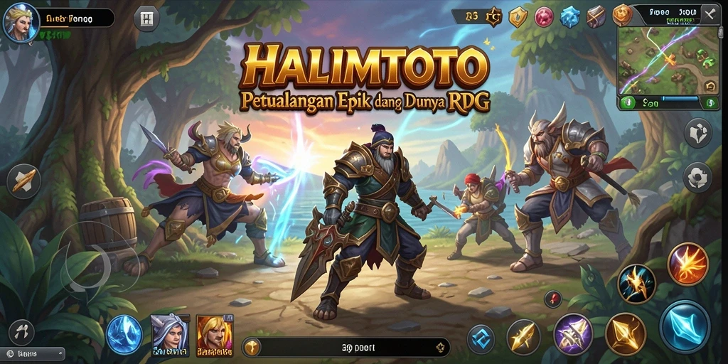 Tampilan menakjubkan dari gameplay RPG HALIMTOTO yang penuh petualangan.