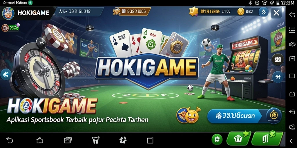 Tampilan gameplay HOKIGAME yang menawan dan interaktif dalam taruhan Sportsbook.
