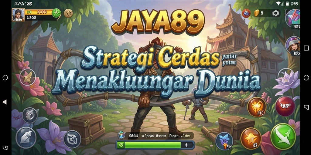 Screenshot gameplay JAYA89 menunjukkan pertempuran strategis yang seru.