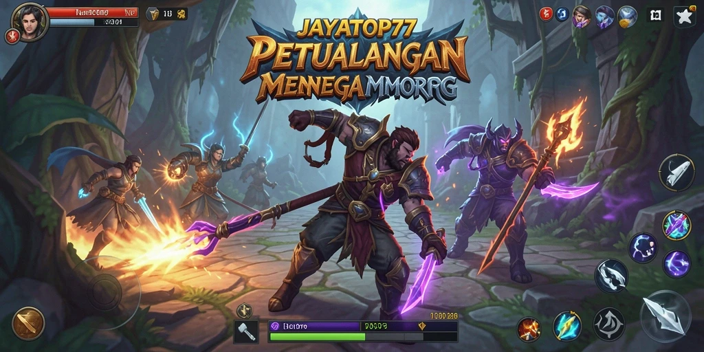 Tampilan menarik dari gameplay petualangan MMORPG JAYATOP77.