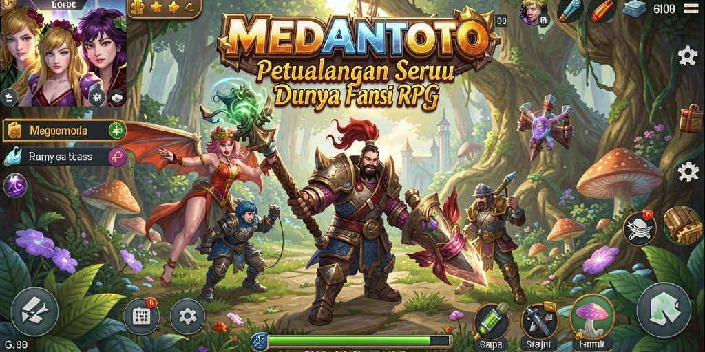Tampilan gameplay MEDANTOTO yang seru dengan aksi RPG yang mendebarkan.