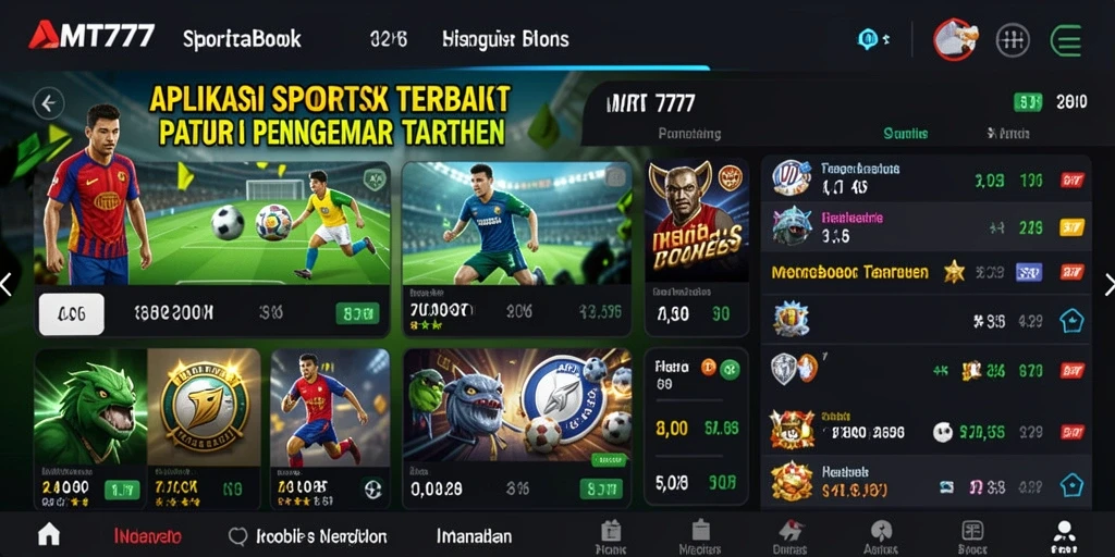 Tampilan screenshot MT777 dengan antarmuka taruhan olahraga yang menarik.