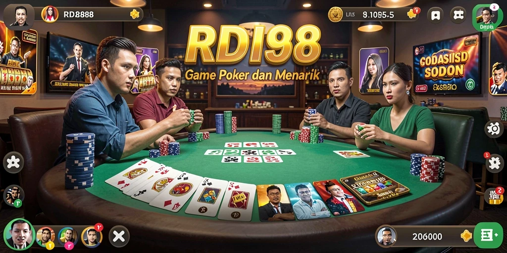 Tampilan gameplay seru dari RDI88 dengan pemain yang berdinamika.