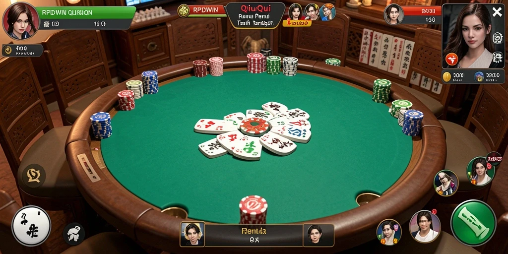 Tampilan gameplay QiuQiu yang menarik di RPIDWIN.