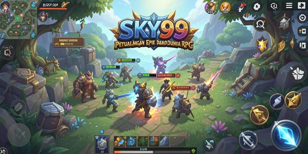 Gameplay epik SKY99 dengan pertarungan yang menantang dan karakter-karakter menarik.