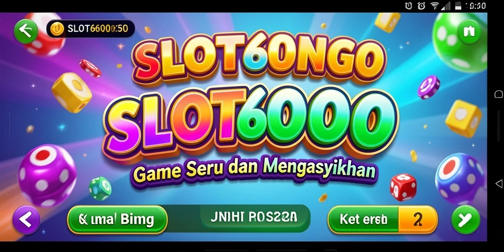Tampilan gameplay SLOT6000 yang seru dan penuh warna.