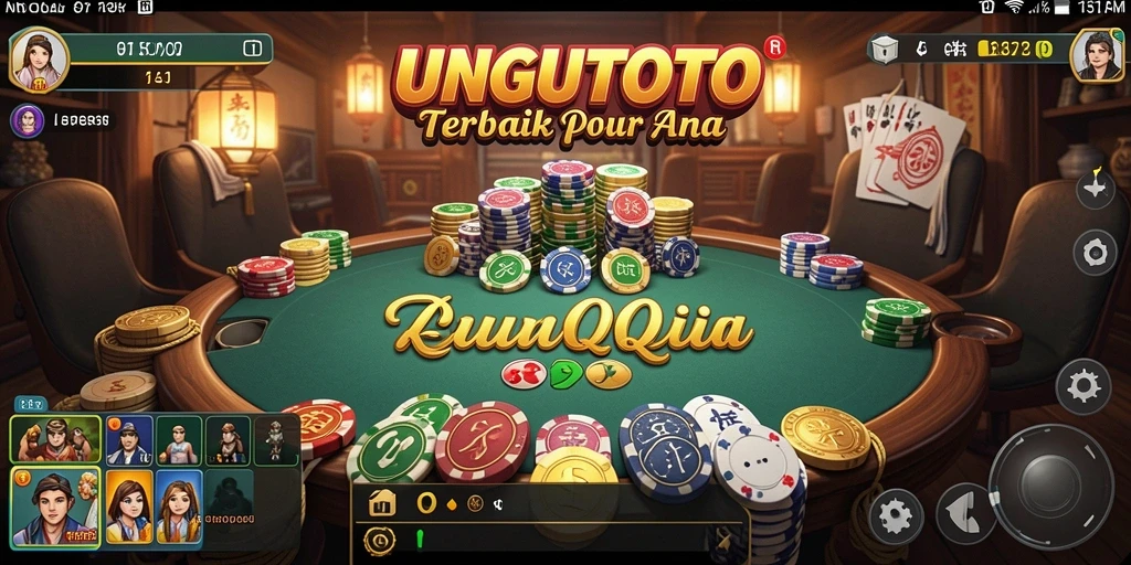 Tampilan gameplay seru QiuQiu di UNGUTOTO.