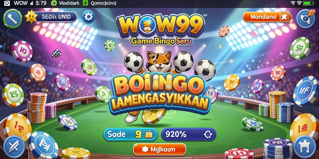 Screenshot gameplay WOW99 yang menampilkan suasana Bingo yang menyenangkan.