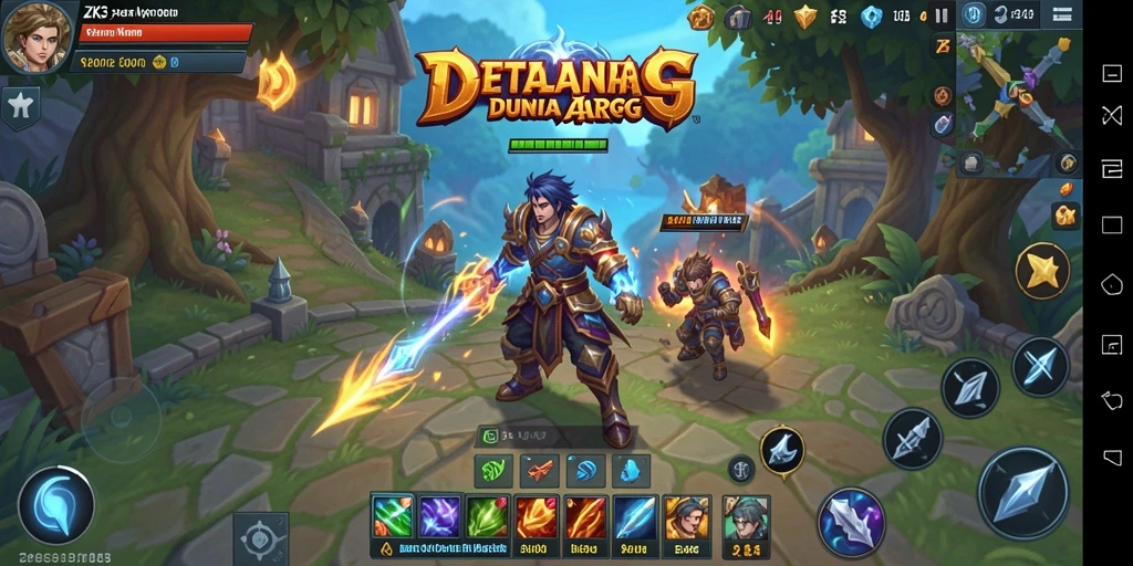 Tampilan gameplay ZK3 yang epik dalam dunia ARPG.